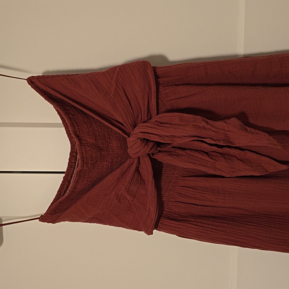 NWT - Bishop + Young Ladies strapless 100% Cotton jumpsuit Size L NWT